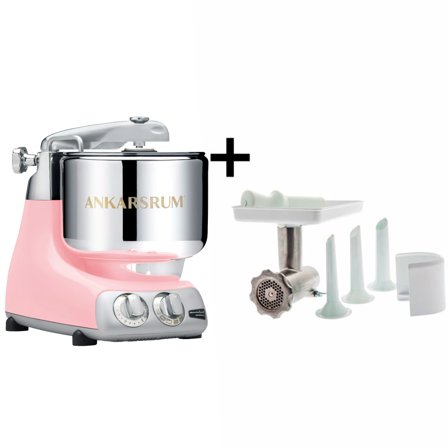 Ankarsrum Assistent Original AKM6230 Cloudy Pink + köttkvarn | Köksmaskiner > Köksassistenter | Bagaren och Kocken