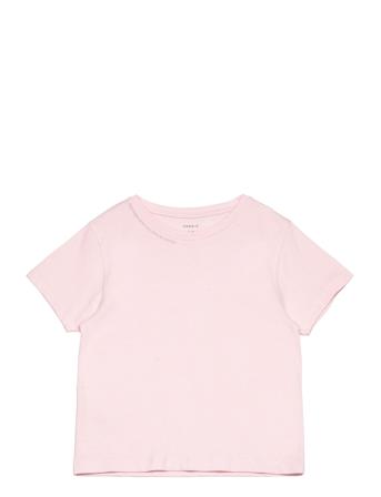 Nkflomster Ss Short Loose Top Tops T-Kortærmet Skjorte Pink Name It