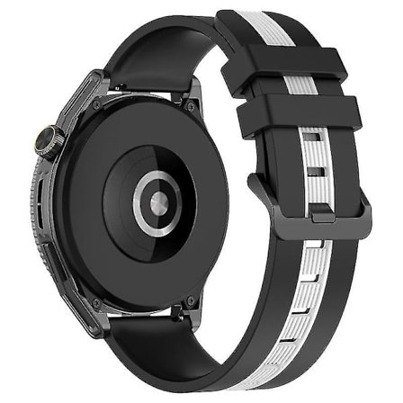 Sportband för Huawei Watch GT 3 SE/Watch GT, Dubbel 22mm klockarmband andningsbart mjukt silikonband