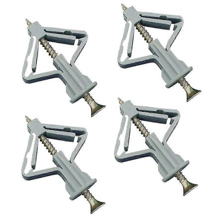 100 Stycken Gipsankare, Gipsankare Med Skruvar, Gips Väggfästen, Hålvaggsfästen, För Installation Av Gipsvägg