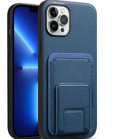 'iPhone 14' etui med stativfunktion og rum til kort