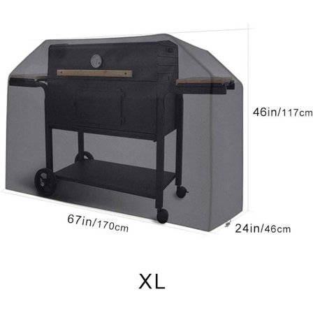 *Vattentätt skyddande överdrag för grill 170 x 61 x 117 cm Svart*
