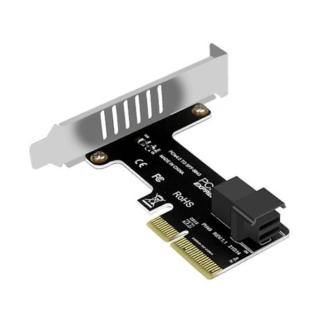 PCI-E till SFF-8643 Expansionskort PCIe X4 till SFF8643 Adapter för PCI-EX4/X8/X16 NVMe SSD Solid State