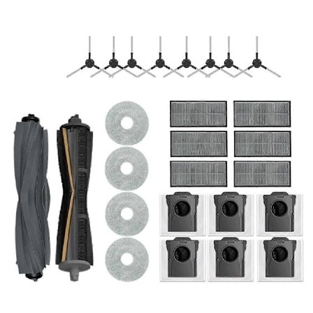 Tillbehörssats för Sweeper L10s Ultra Gen 2/ L30s Ultra Dammsugare Huvudborste Sidoborste HEPA-filter Dammpåse