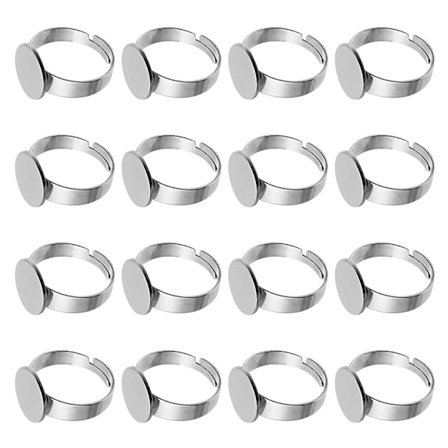 20 stk. smykkebakke flad justerbar ring base håndlavet ring