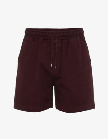 Organic Twill Shorts - Oxblood Red S