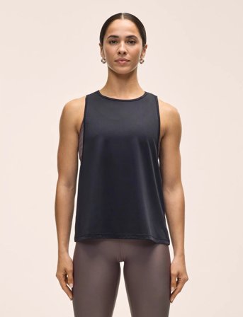 Casall Laser Mesh Flow Tank - Black - XS