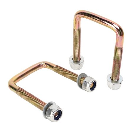 2 kpl golfkärryn lehtijousen U-pultti ruuvimutterilla Terässeos 72618 G01 Korvaa EZGO TXT Workhorse Bensiini Sähkö