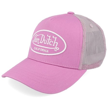 Von Dutch - Rose trucker Casquette - Kids Oval Patch Pink A-Frame Trucker @ Hatstore