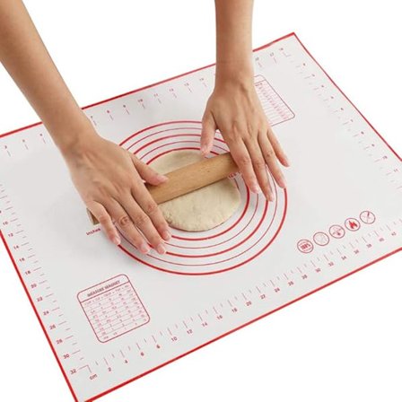 Silikon bagemåtte, silikone måtte til pizza, dej måtte, bagning