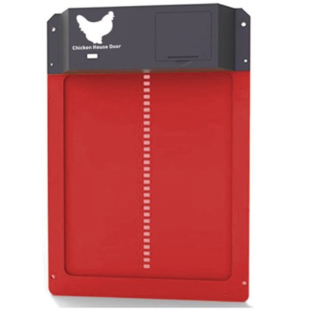 Automaattinen broilerin ovi Automaattinen kanaoven avaaja Kanankopan lisävarusteet kanatarvikkeet punainen