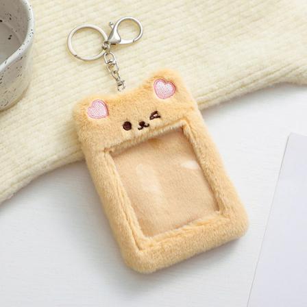 Kawaii Cartoon Plyschdjur Bear Tiger Id Kreditkortsinnehavare K