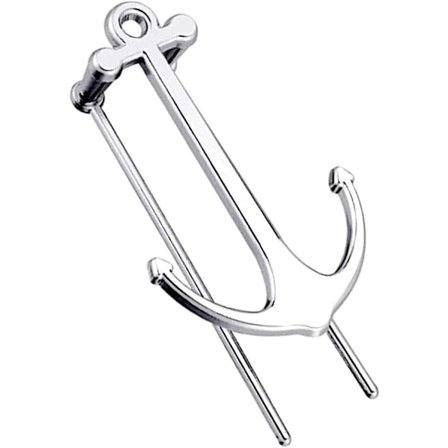 Ankarformad bokmärke, 1 kreativ bokmärke i metall