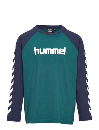 Hmlboys T-Shirt L/S T-shirts Long-sleeved T-shirts Multi/mönstrad Hummel