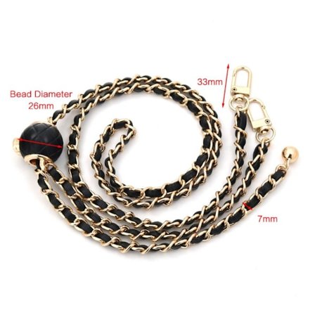 Ersättningsväska Rem Kopparkedja SVART - high quality