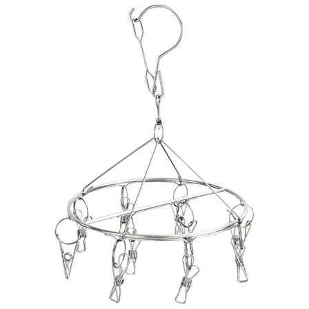 Roterende sokke- eller undertøjstørrer i rustfrit stål, 20*29cm