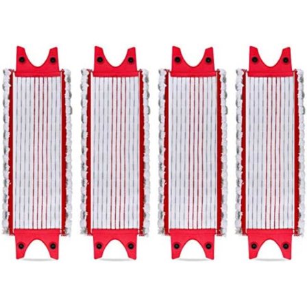 14x46cm 4-pakning Mikrofibermoppekluter for Fjerning av Smuss fra Harde Gulv