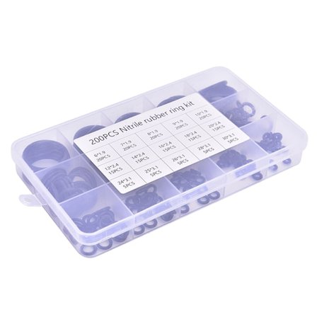 200st/ Set O-ringsats hydrolock gummi O-ringar Bricka packning Se