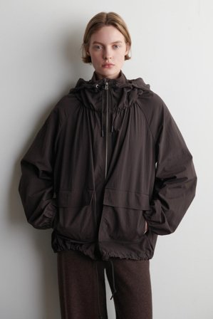 COS Technical Hooded Parka Jacket in Brown - Women