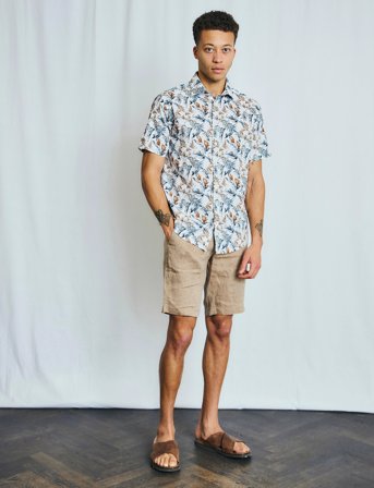 Bruun & Stengade Bs Renato Regular Fit Shorts - Brown - 31