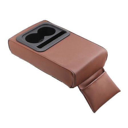 1 stk bil armlæn pude boks med kopholder bagsæde øget albue støtte bil armlæn holder køretøj arm pude opbevaring-bro