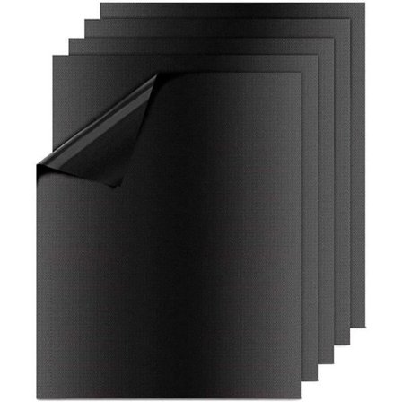 Grillmatter - Grill- og stekepanneutstyr - Sett med 5 bakepapirmatter - Non-stick og gjenbrukbare