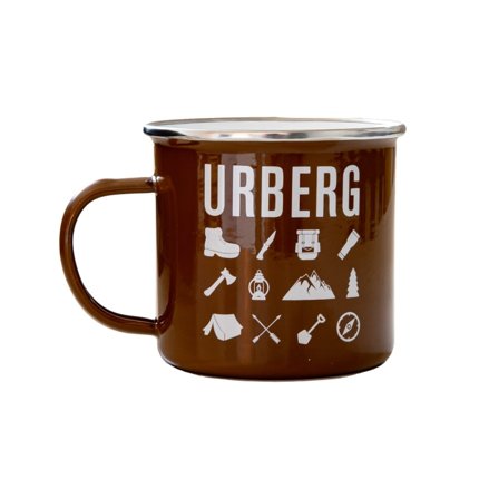 Urberg Emaljmugg 450 ml eating utensils Orange OneSize