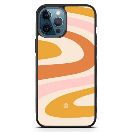 Bjornberry Hårdskal iPhone 12 Pro - Orange 70-tal