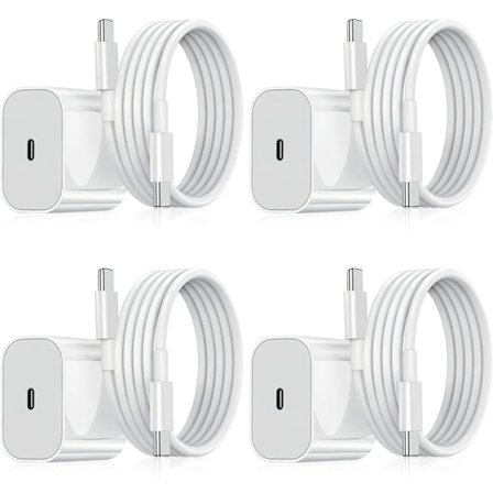 4-pack - Laddare för Samsung - Snabbladdare - Adapter + Kabel 20W Vit one size (NT) 4-Pack Samsung 4-Pack[JUN]