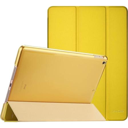 Slim stativfodral med hårt bakskal, skyddande smart cover-fodral kompatibelt med iPad tum