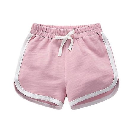 Gutter Jenter 100% Bomull Sportsshorts Sommer Kontrastbinding Delfin Shorts Barn Atletisk Gymtøy