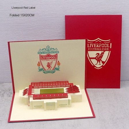 Jalkapallo Käsintehty 3D Pop Up -kortti, Jalkapallo Pop Up -kortti, Syntymäpäiväkortti, Vuosipäiväkortti, Isänpäiväkortti, Urheilukortti, Miehille, 