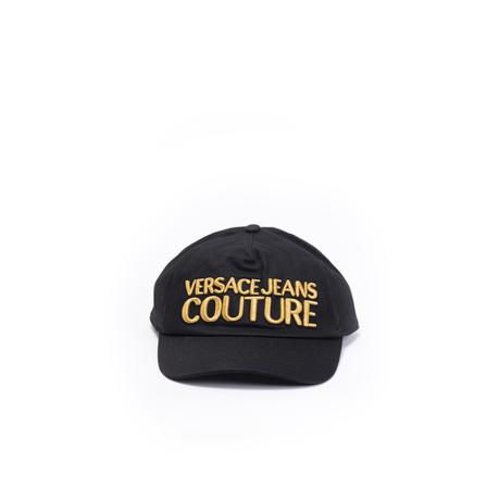 Versace Jeans Couture Gold Logo Baseball Hoed , Zwart , Heren , Maat: ONE Size