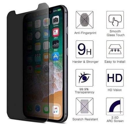 2-PACK Anti-Spy Skärmskydd 0,3mm iPhone 13 Pro Max