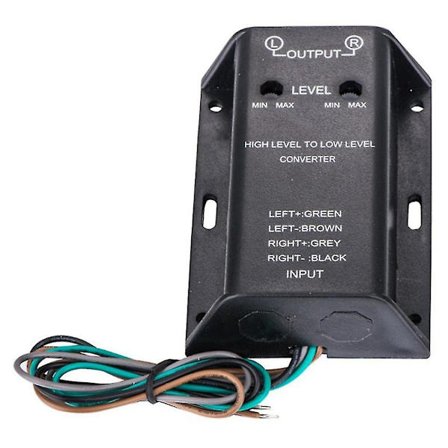 High To Low Line Level Säädettävä Adapteri 2 Kanavan Kaiutin RCA-muuntimeen