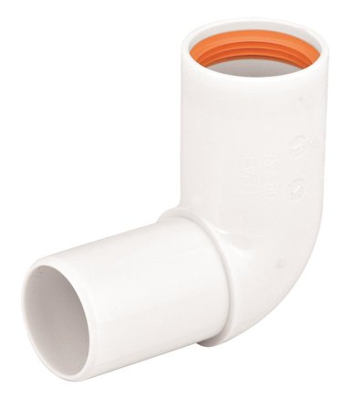 Faluplast 74260 Kulmayhde 90°, 1-muhvi 40 mm, Sisätilaviemäri