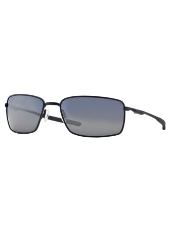 Oakley Men's Sunglasses with a frame made of metal in black and plastic lenses in black grey polarized