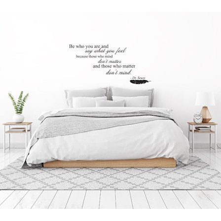 Be who you are Väggord Väggtext