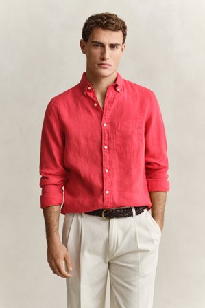 GANT Herren Leinenhemd (XL) Rot