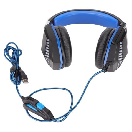 S510 Kablet Gaming Headset med Mikrofon Volumkontroll Lysende Surround Stereo for PS4 PC Laptop