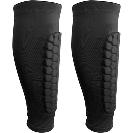 Et par professionelle kompressionsstrømper til vadbeskyttelse, dråbesikre skinnebensskinner, sort (M)