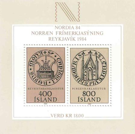 Island - AFA 589 - Postfrisk miniark