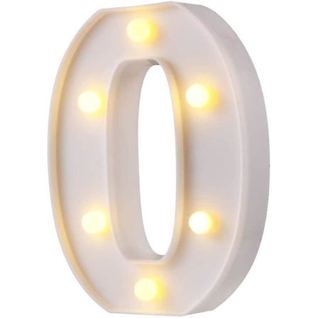 Led O-formet bogstav dekorativt lys