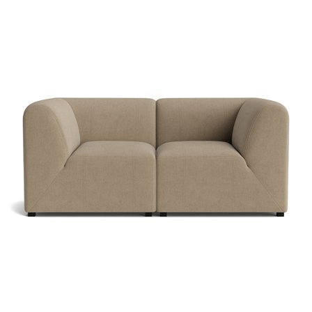 Napoli 2 personers sofa - Wave Mørk Beige - 172x86x76 - Sofa, 2 personers sofa
