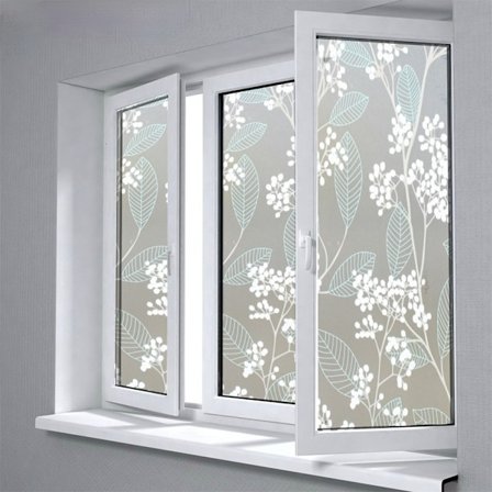 Dekaler Klistermærker Frostede DIY Selvklæbende Vinduesfilm Aftagelige Glasdekaler Vandtætte Glasfilm Dørvinduesdekaler til Badeværelsestoilet