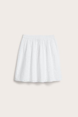 Kappahl | Kjol med broderier | Vit