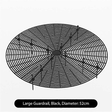 Monitoiminen kukkaruukun suojus neliö/pyöreä kukkaruukku ritilä vauvan turvallisuus maaperän suojus kodin kasvi 52cm musta