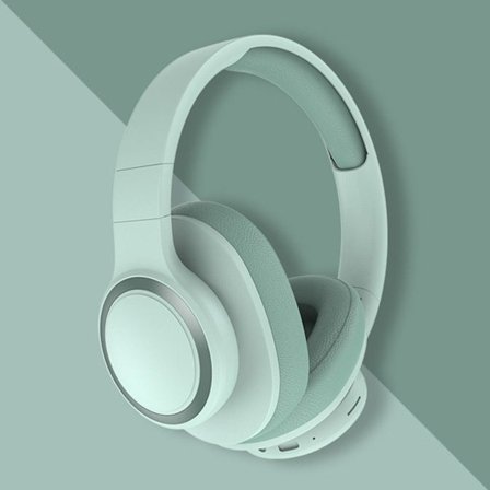 Öra Bluetooth Hörlurar Trådlöst Headset GRÖN