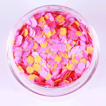 Kynsien glitter - Mix - Pinkki ruusu - 8ml - Glitter