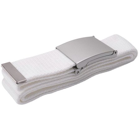 Canvas bomull vitt bälte textilband (LGL)